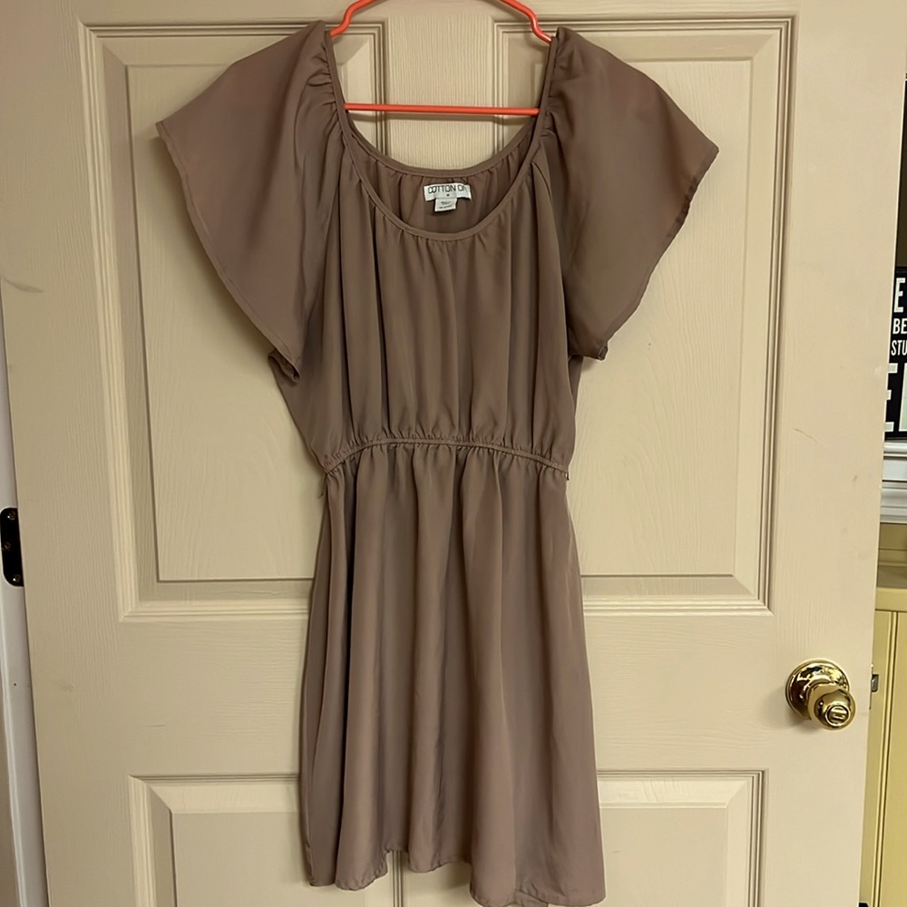Tan light-weight dress